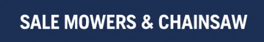 sale mowers and chainsaw logo