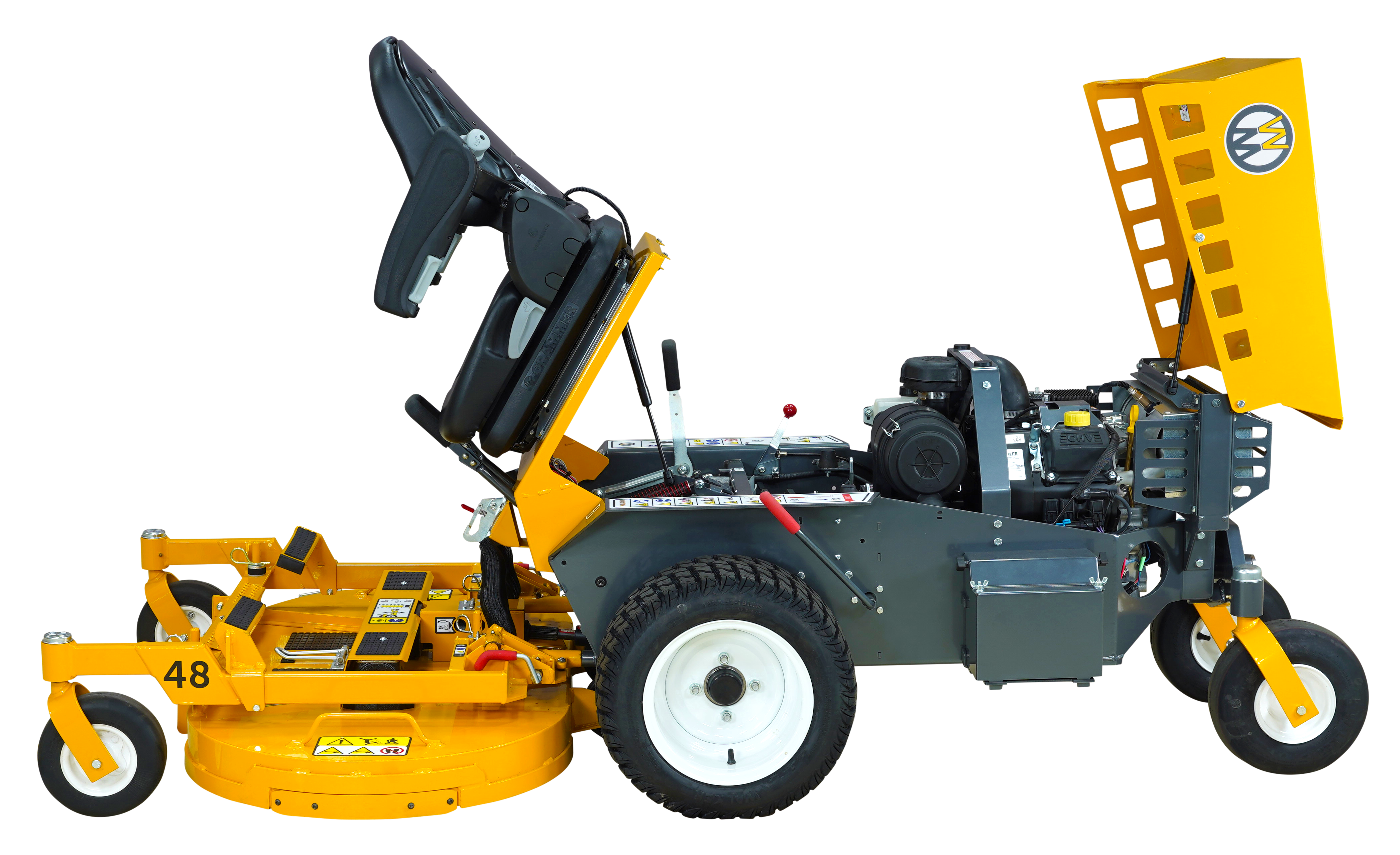 Walker B27I With Clamshell Body Open For Engine Access