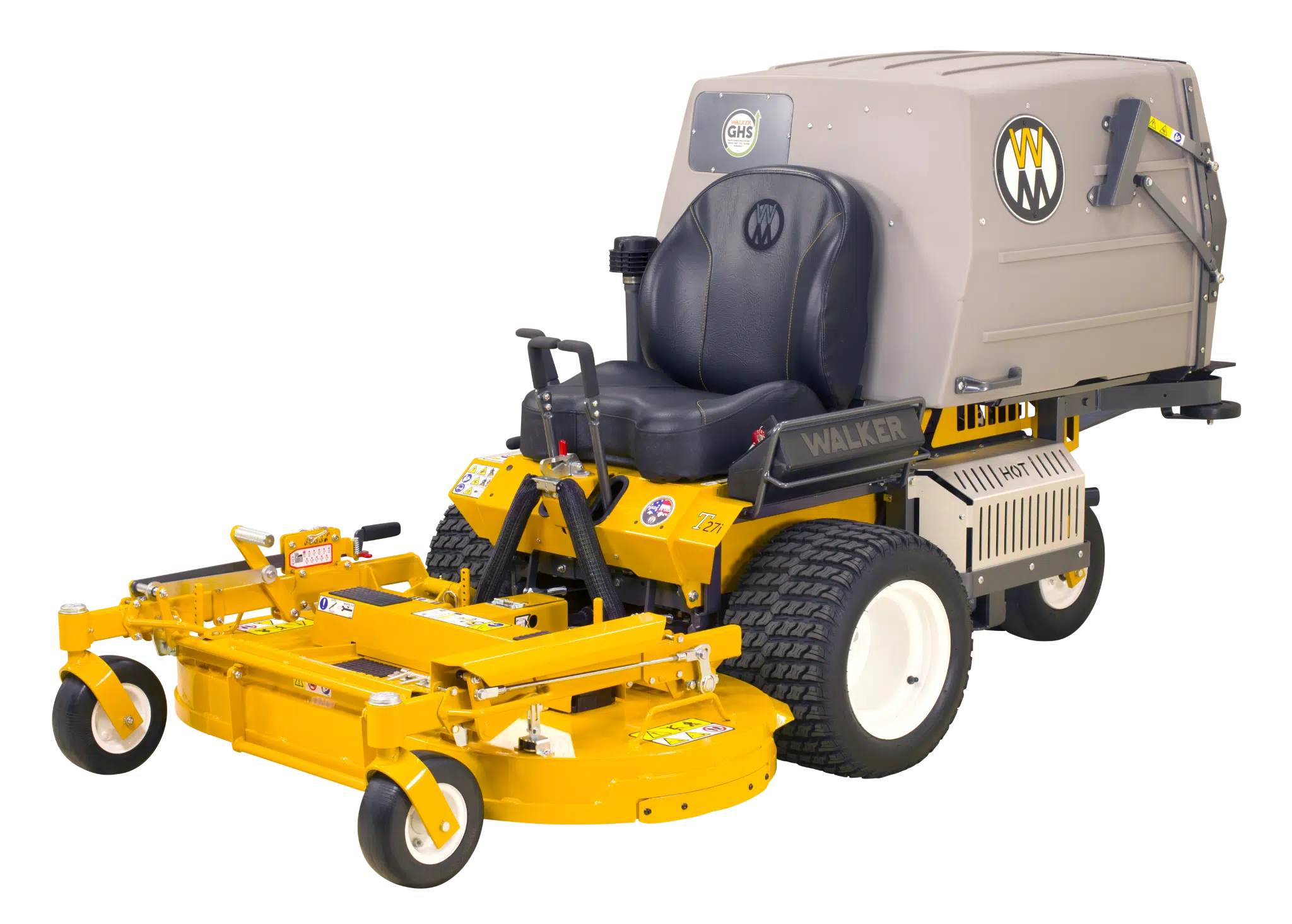 Second Hand Mowers Walker T27I Mower, Front-Left Product View